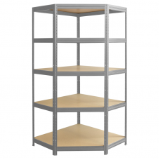 ЪГЛОВ МЕТАЛЕН СТЕЛАЖ 180 Х 90 Х 90 Х 40СМ 5X175КГ
