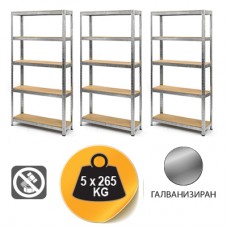 МЕТАЛЕН СТЕЛАЖ 180х90х50см 5х265кг