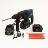 НОВО Мощен Безчетков Акумулаторен Перфоратор Къртач GERMAN MEISTER SDS 3 в 1 2 x 36V Li-Ion