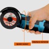 Безчетков Акумулаторен Флекс Ъглошлайф с 2 батерий 12V Li-Ion