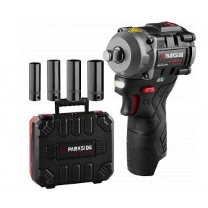 Безчетков Акумулаторен Ударен Гайковерт PARKSIDE Performance 12V Li-Ion 350Nm